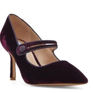 Draper James NIB Ruby Velvet Mary Jane Pumps, Size 10